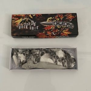 Buck Shot Camo Skull Knife
